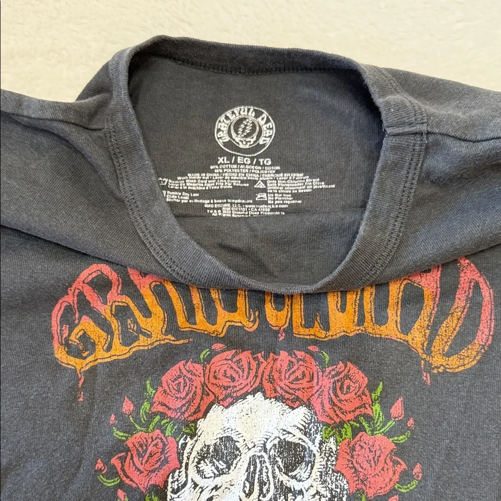 Grateful Dead womens Black Halloween Crop top Tee - Picture 3 of 7